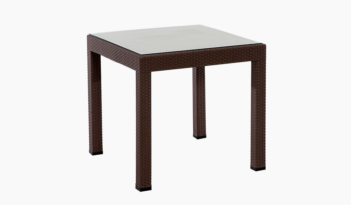 MODALİFE RATTAN MASA 80 X 80 KAHVERENGİ